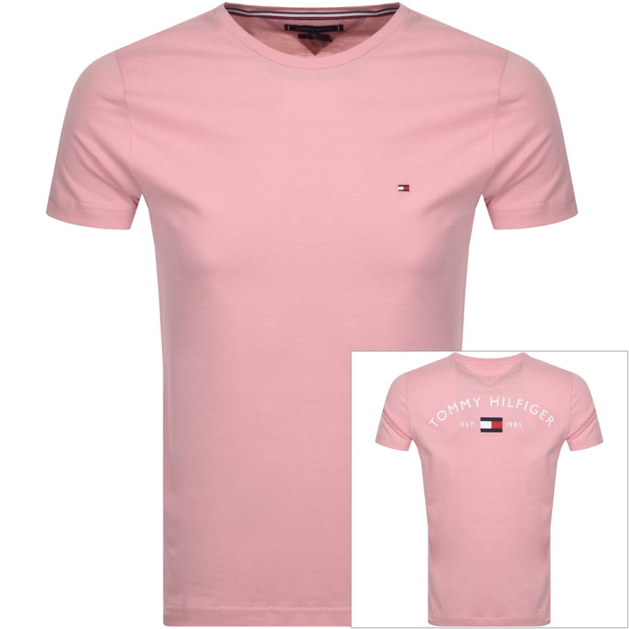 Alternative Image for ProductTommy Hilfiger Back Logo T Shirt Pink1